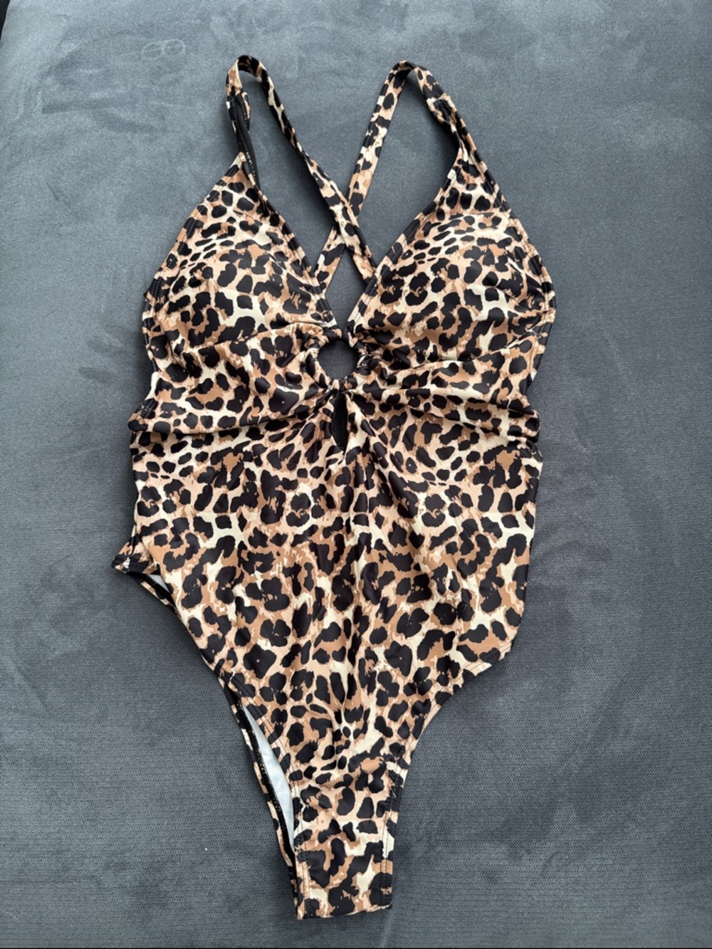 Leopard Print One-Piece Swimsuit